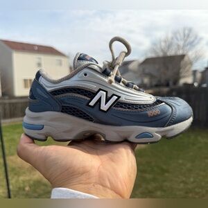 New Balance Kids 1000 Sneaker in Blue and Gray